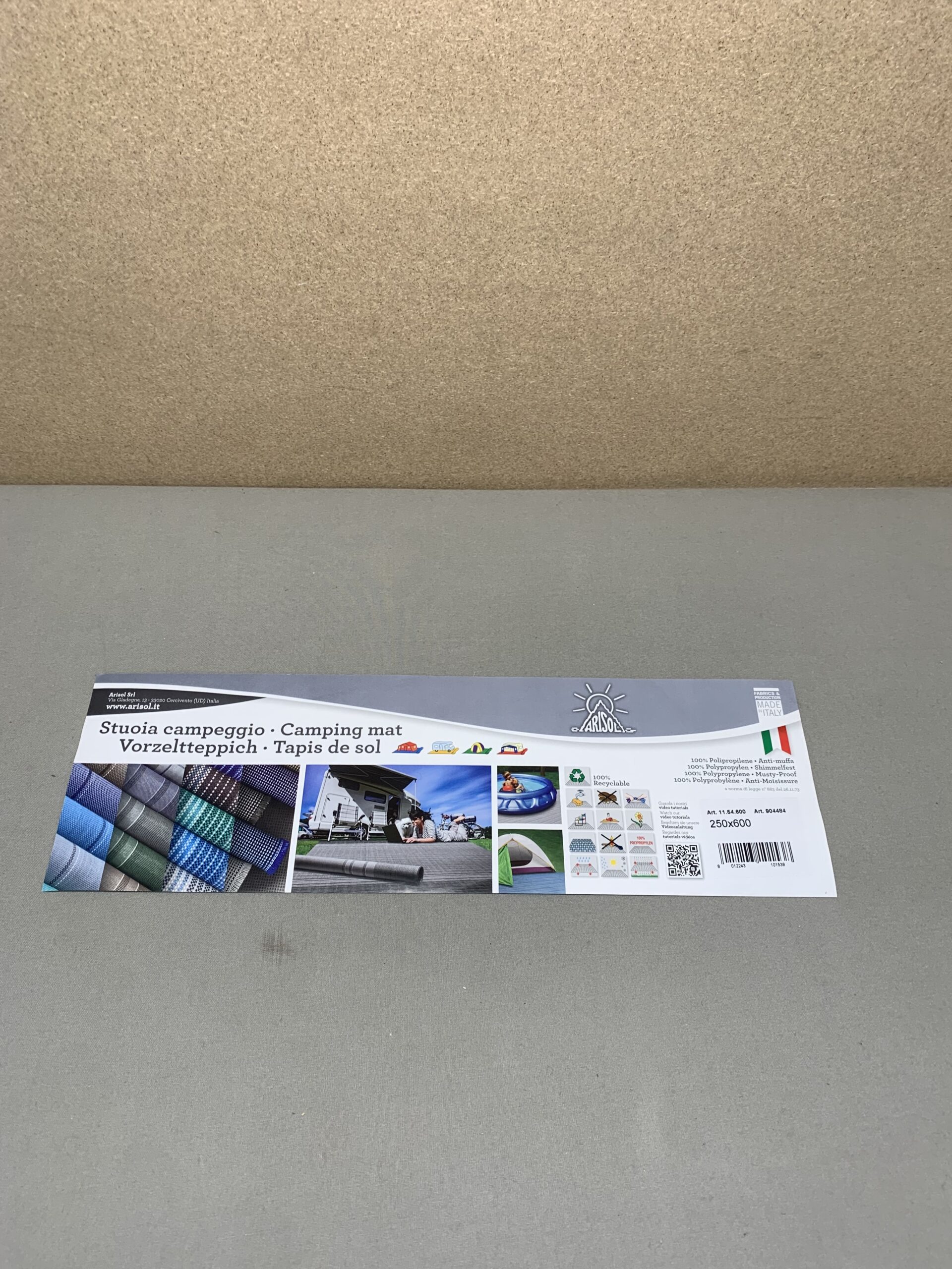 Arisol Srl Vorzeltteppich 250x600cm