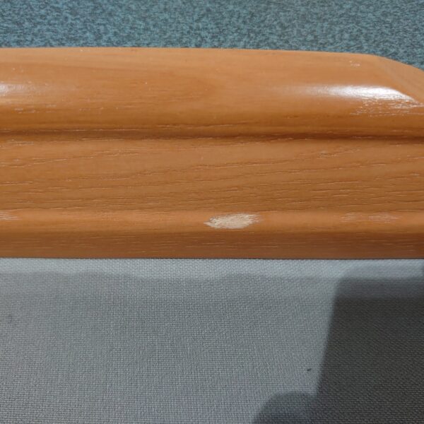 Tischplatte Wohnwagen / Wohnmobil ca. 100 x 68 cm Grau Platte / Holz-Kante