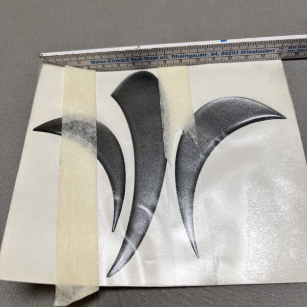 Niesmann & Bischoff Aufkleber Flair dunkelgrau Lilie Oracal 951 Premium