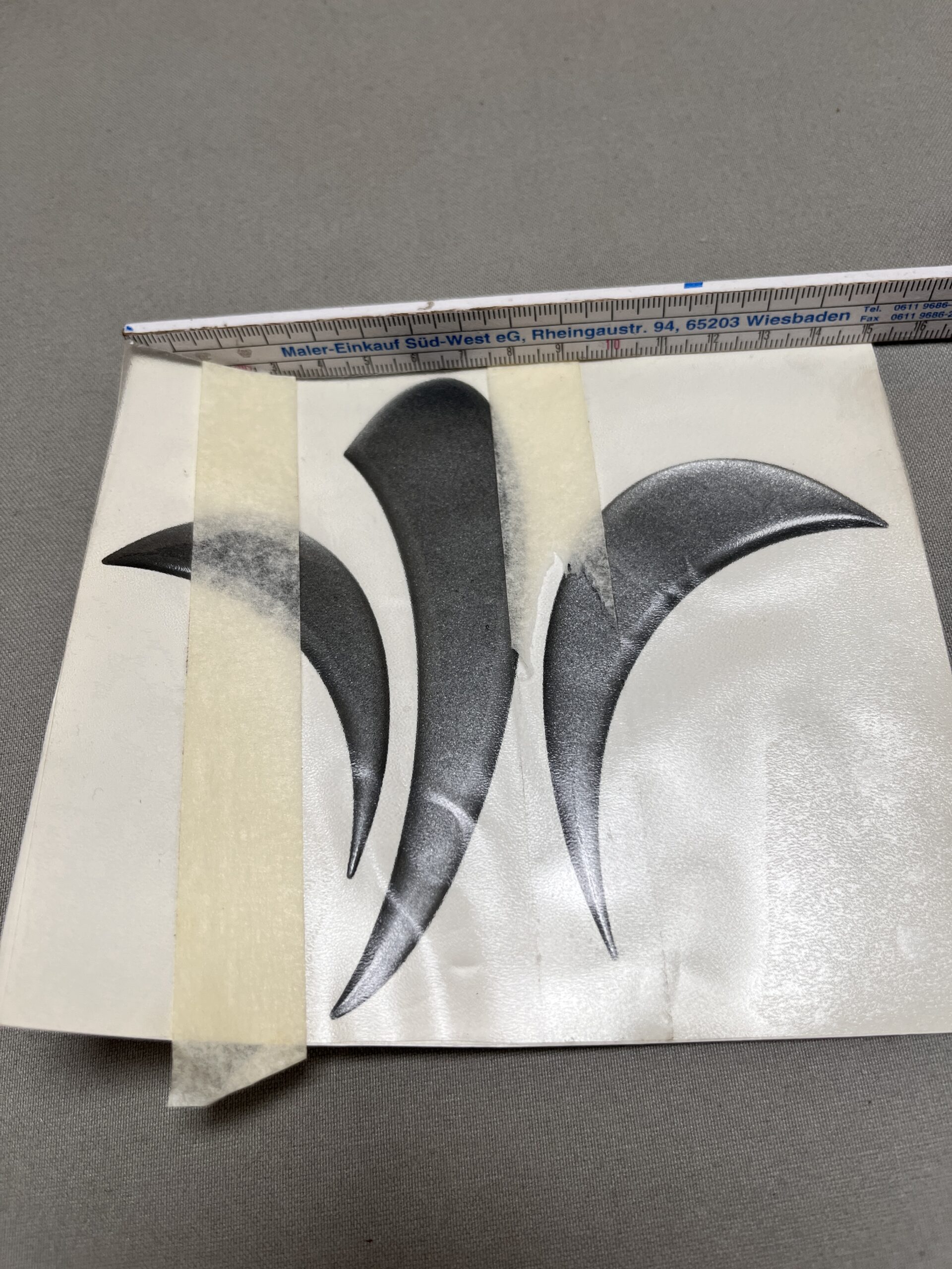 Niesmann & Bischoff Aufkleber Flair dunkelgrau Lilie Oracal 951 Premium