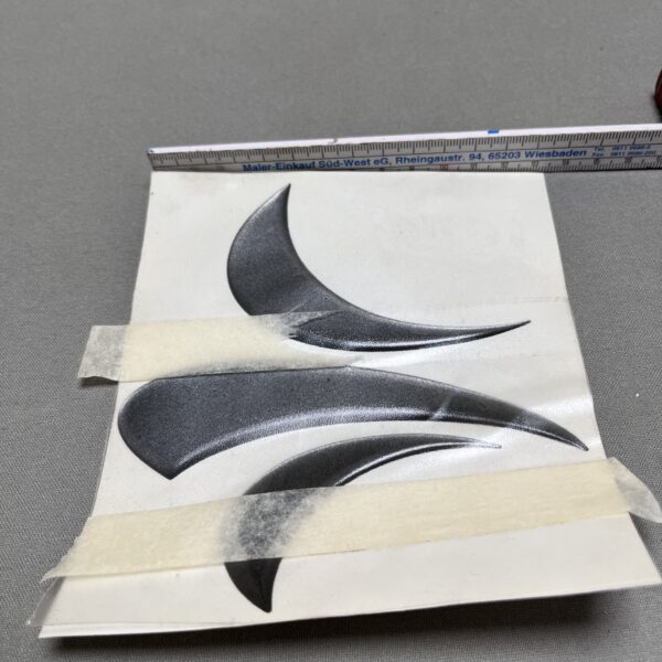 Niesmann & Bischoff Aufkleber Flair dunkelgrau Lilie Oracal 951 Premium