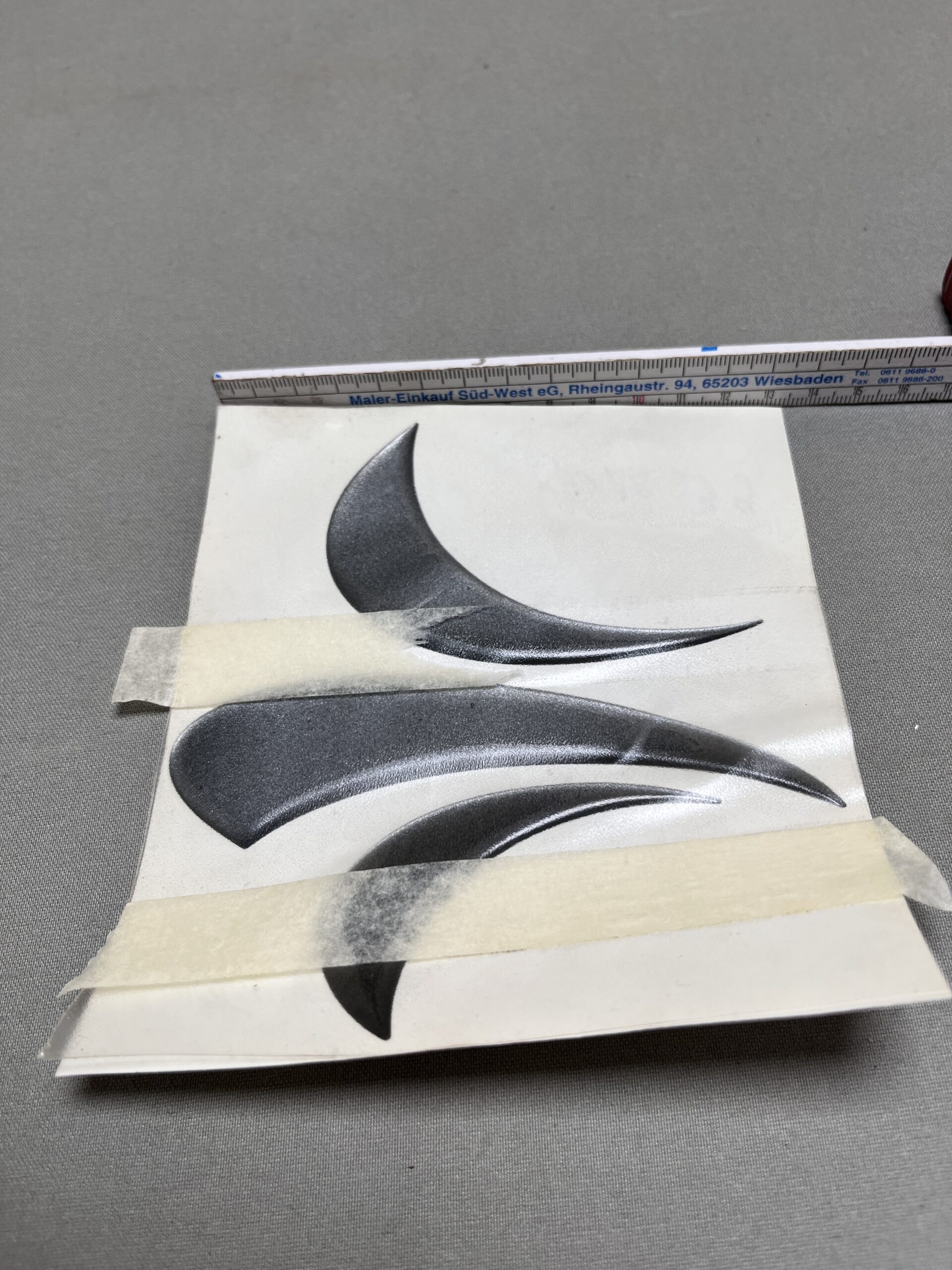 Niesmann & Bischoff Aufkleber Flair dunkelgrau Lilie Oracal 951 Premium