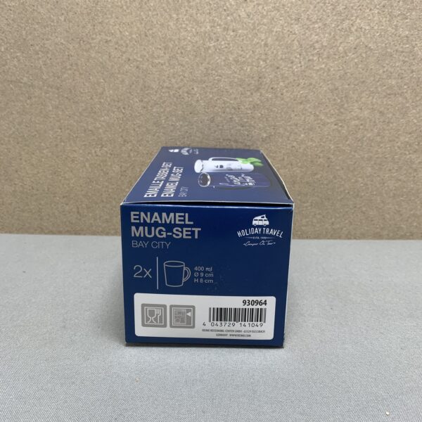 Holiday Travel Tassen-Set Emaille