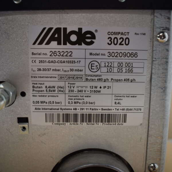 Alde Heizung Compact 3020