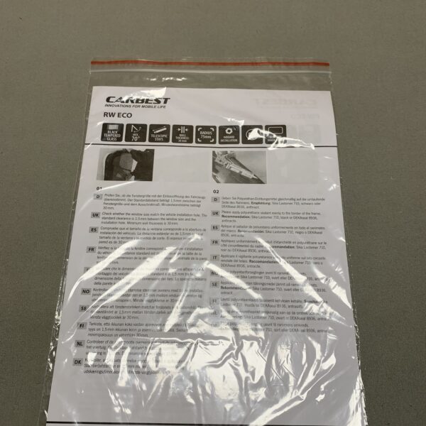 Carbest Innenrahmen für RW ECO mit Insektenschutz und Verdunklungssysteme 1000x500mm