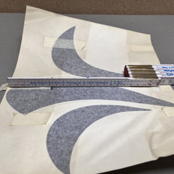 Niesmann & Bischoff Aufkleber Lilie blau metallic