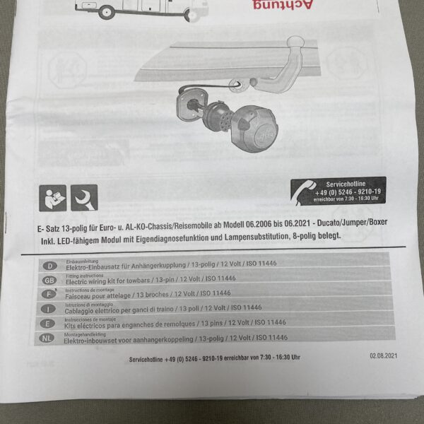 AL-KO Sawiko Elektrosatz 13-polig für Anhängerkupplung