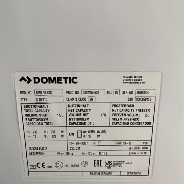 Absorberkühlschrank Dometic RMD 10.5XS Kühlschrank mit Gefrierfach