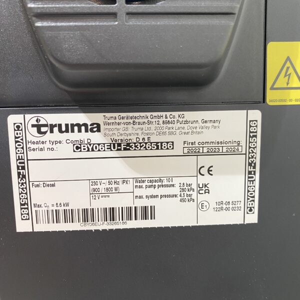 Truma Heizung Combi 6 E + i Net X Panel Version 2