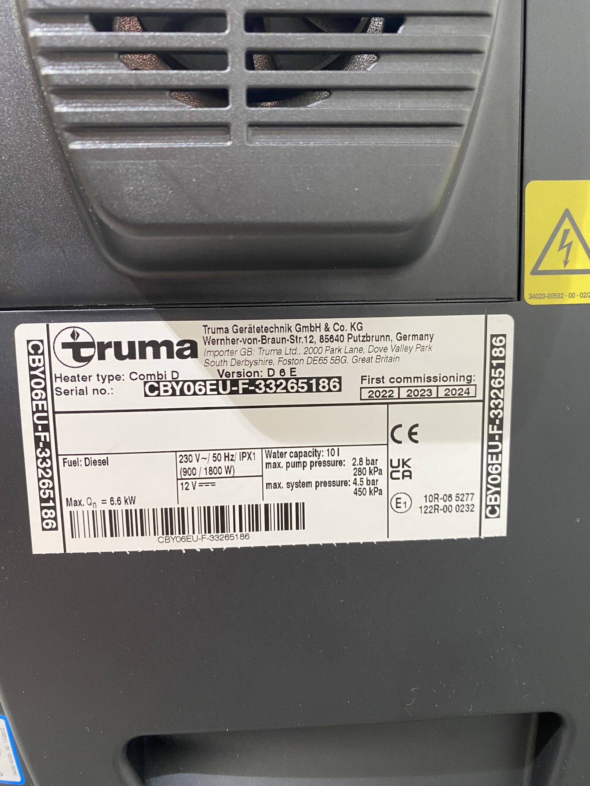 Truma Heizung Combi 6 E + i Net X Panel Version 2