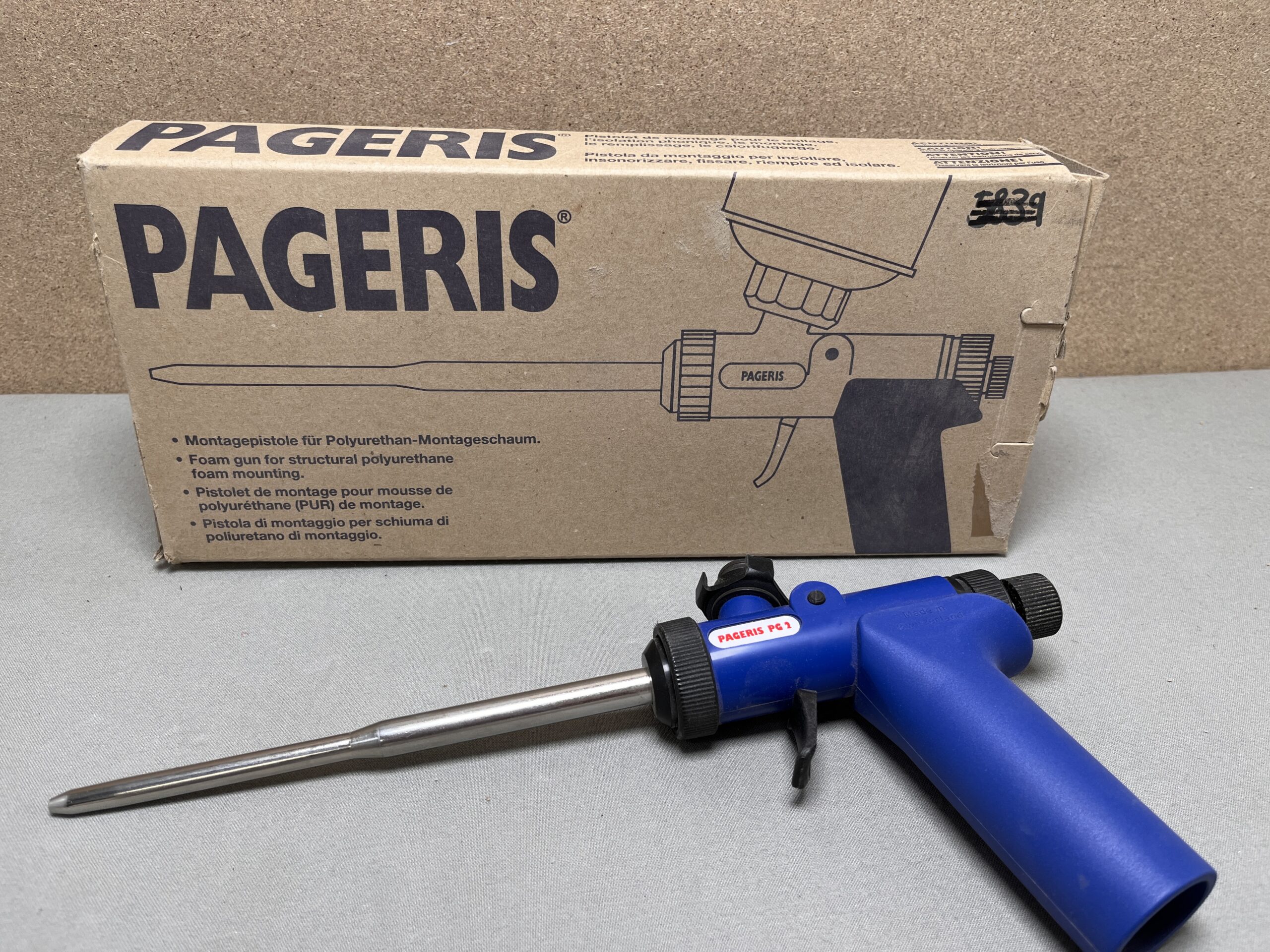 Pageris Montagepistole für Polyurethan Montageschaum