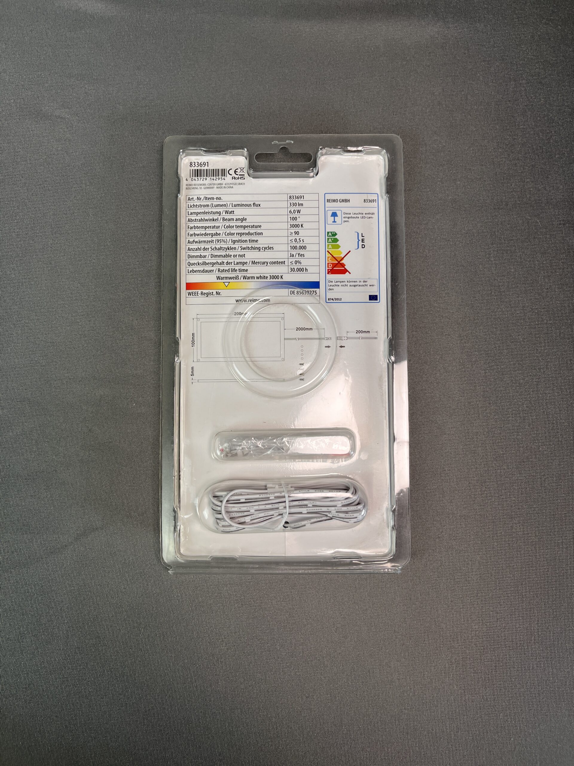 Carbest LED Flächenleuchte warmweiß