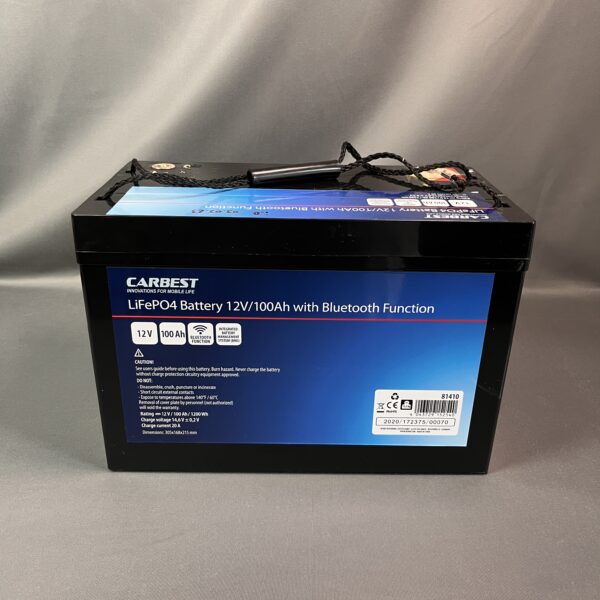 Carbest Batterie 12V/100Ah mit Bluetooth