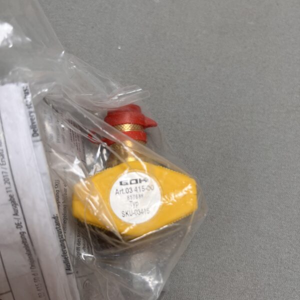 GOK Kupplungsventil Durchgang Art.Nr. 03415-00 Typ SKU-03415