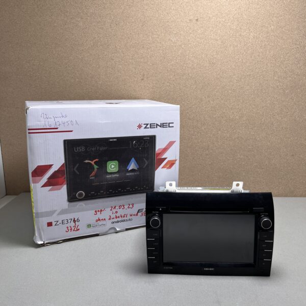 Zenec Z-E3762 Naviceiver Fiat Ducato ohne Zubehör & SD Karte