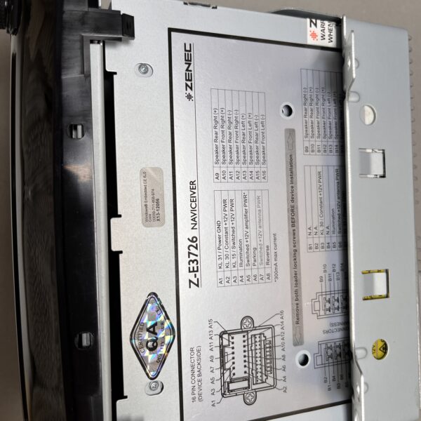 Zenec Z-E3762 Naviceiver Fiat Ducato ohne Zubehör & SD Karte