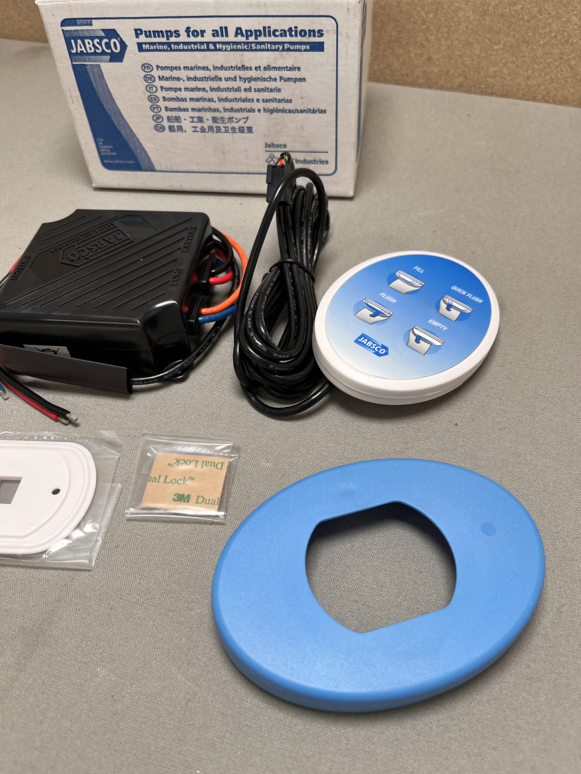 Jabsco Deluxe Flush Control Kit 12v & 24v 58029-1001