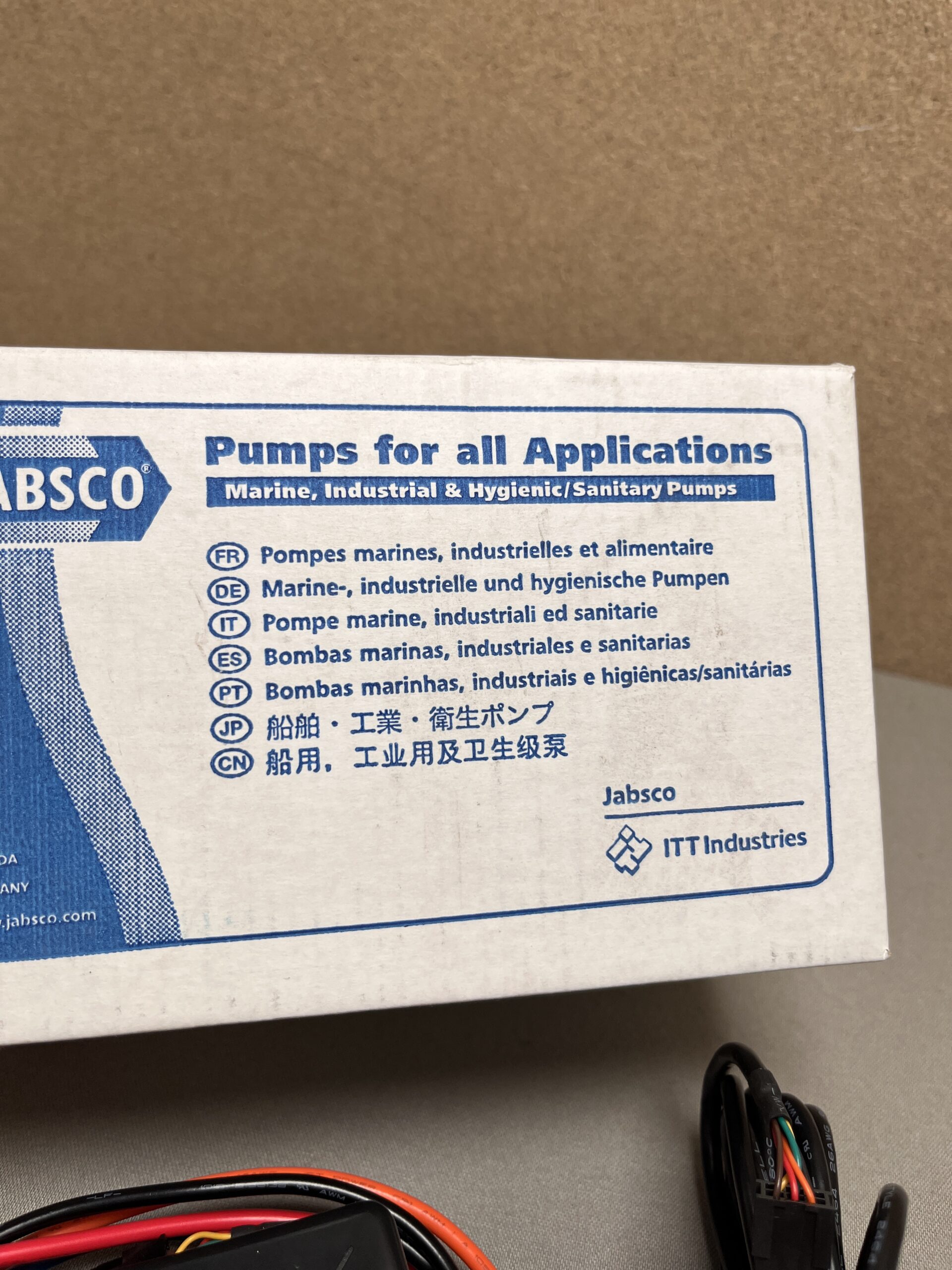 Jabsco Deluxe Flush Control Kit 12v & 24v 58029-1001