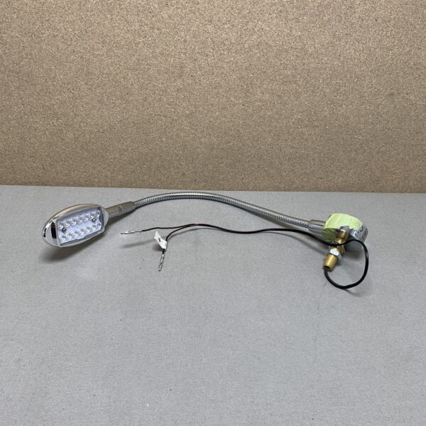 LED Schwanenhalslampe Silber