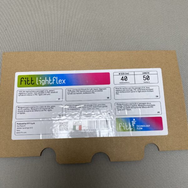 RX-PVC Schlauch mit Spirale grau Ø 40mm 25m Stück