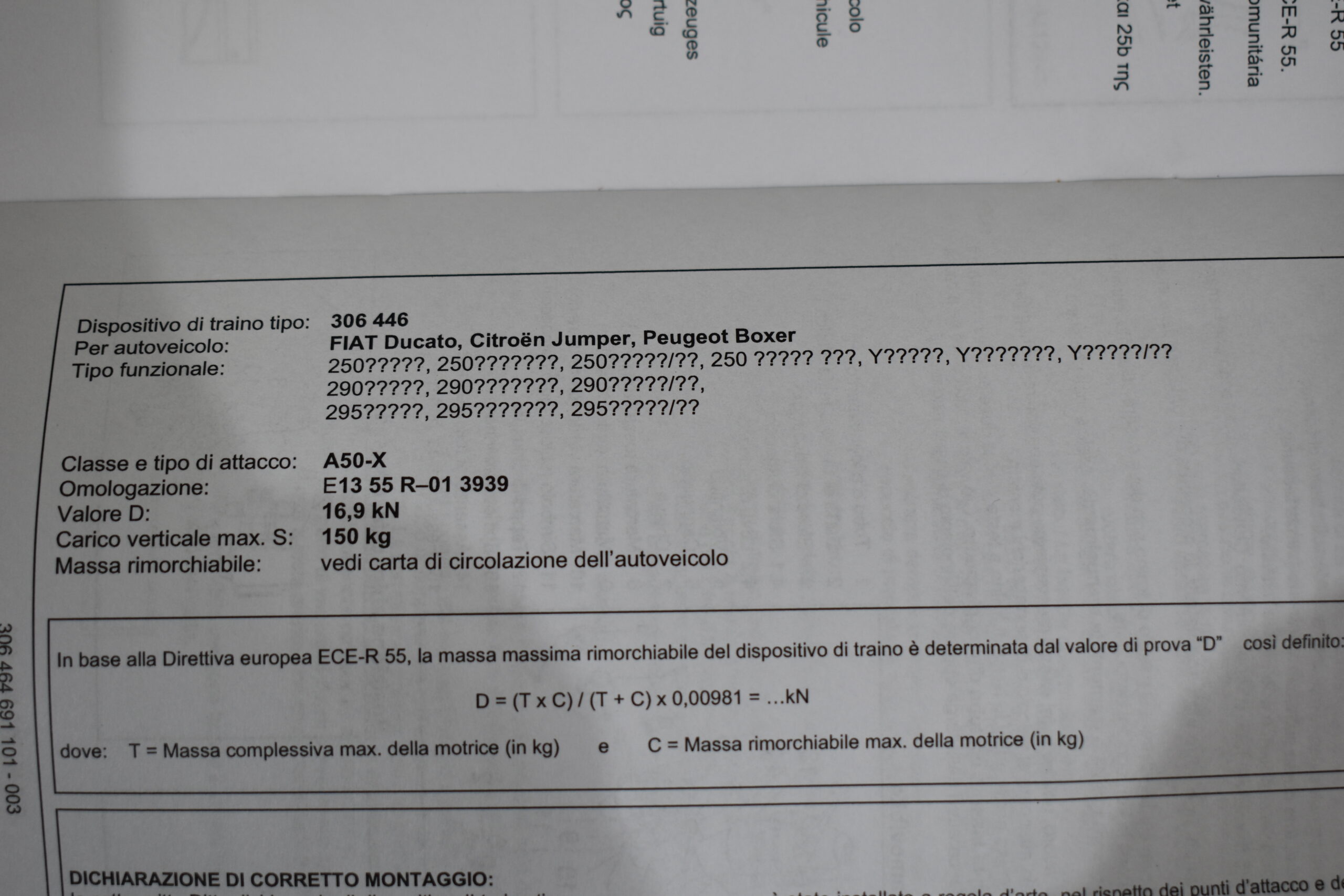 Westfalia Anhängerkupplung Fiat Ducato Code Nummer 71807381