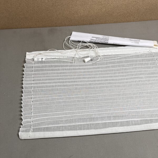 Plisserollo / Raffrollo wollweiß 900x660mm