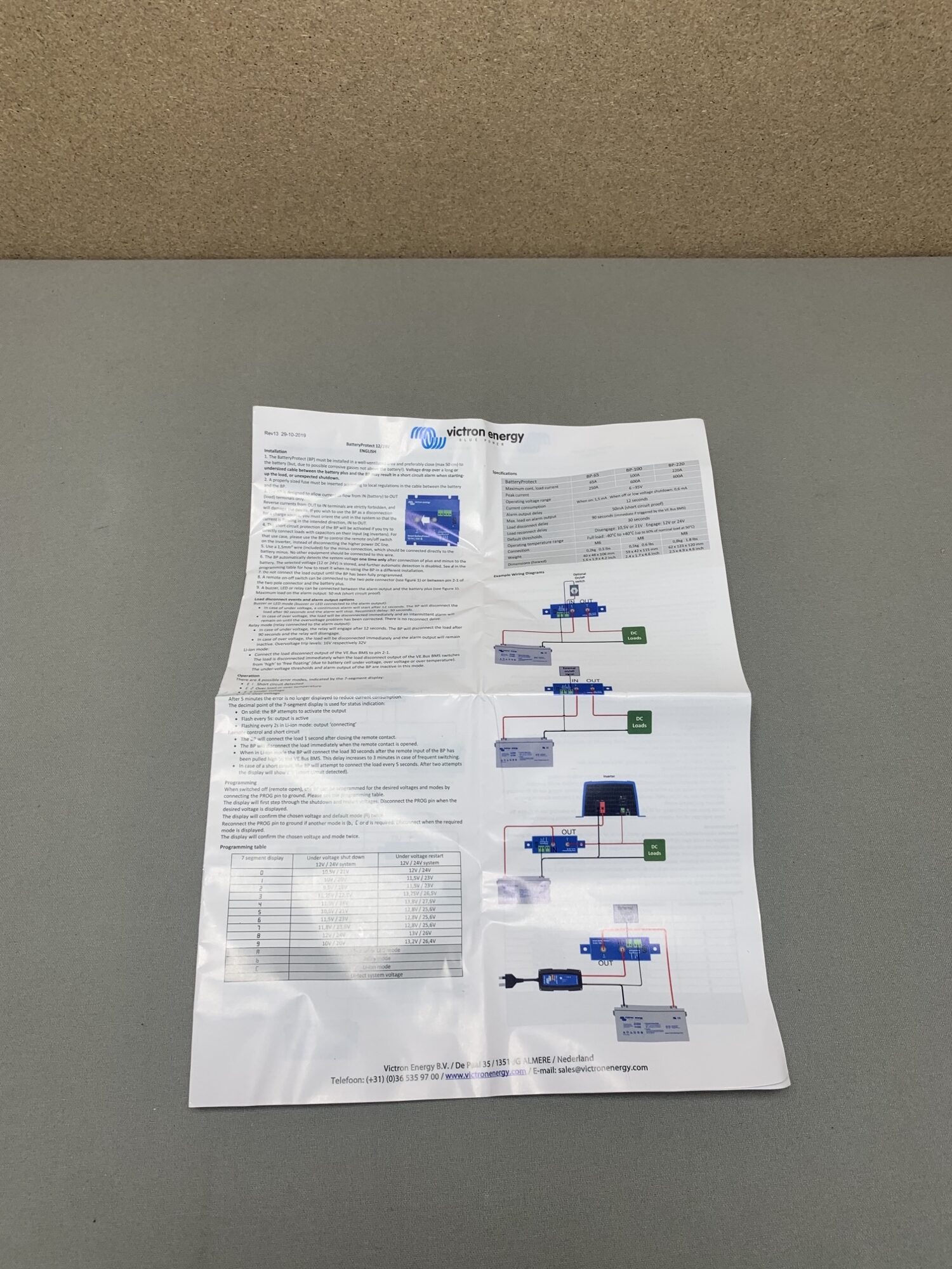 Victron Battery Protect 12/24V 65A Batteriewächter Tiefenentladeschutz