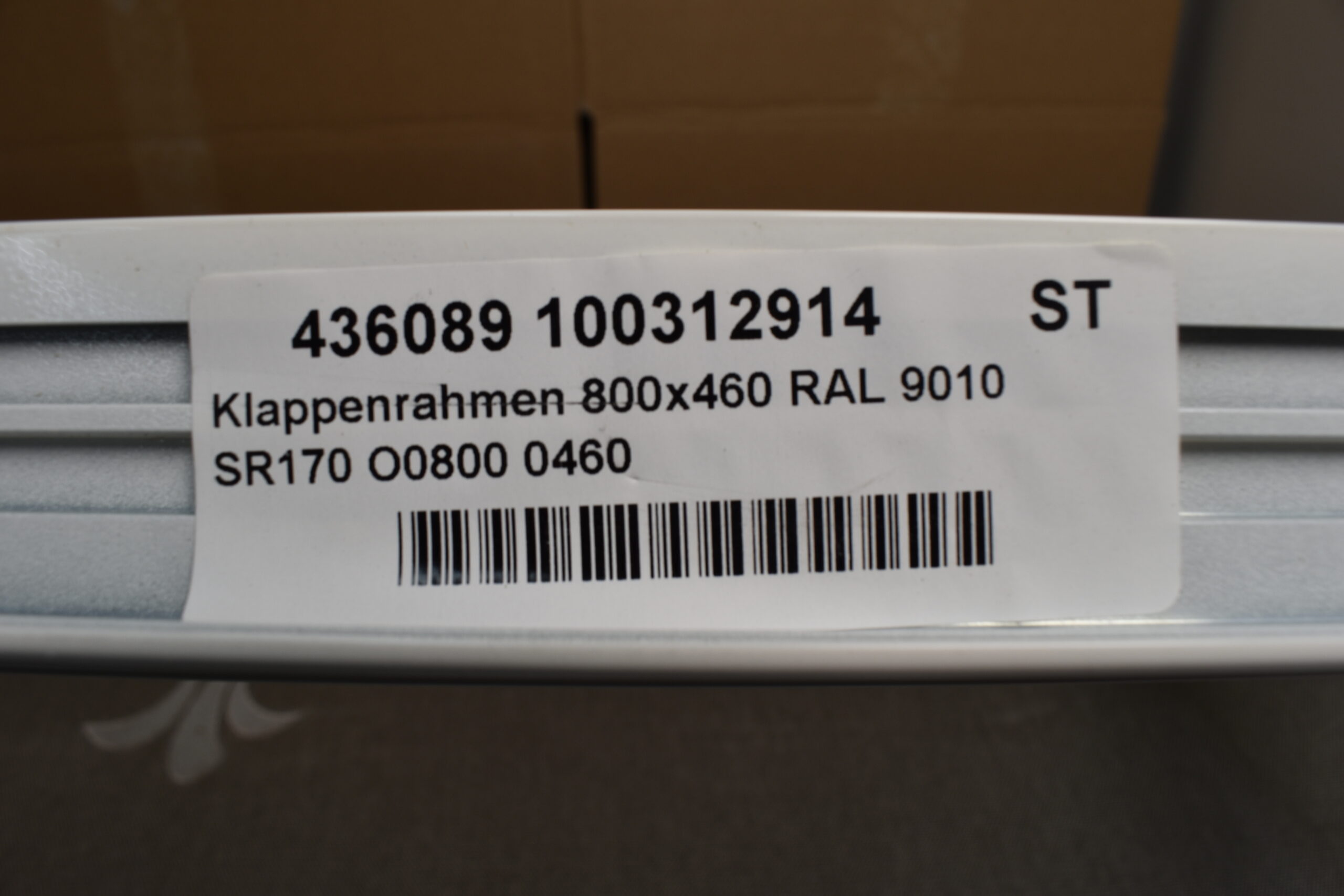 Klappenrahmen weiß 800x460 mm