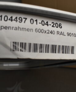 Klappenrahmen weiß 600x240 mm