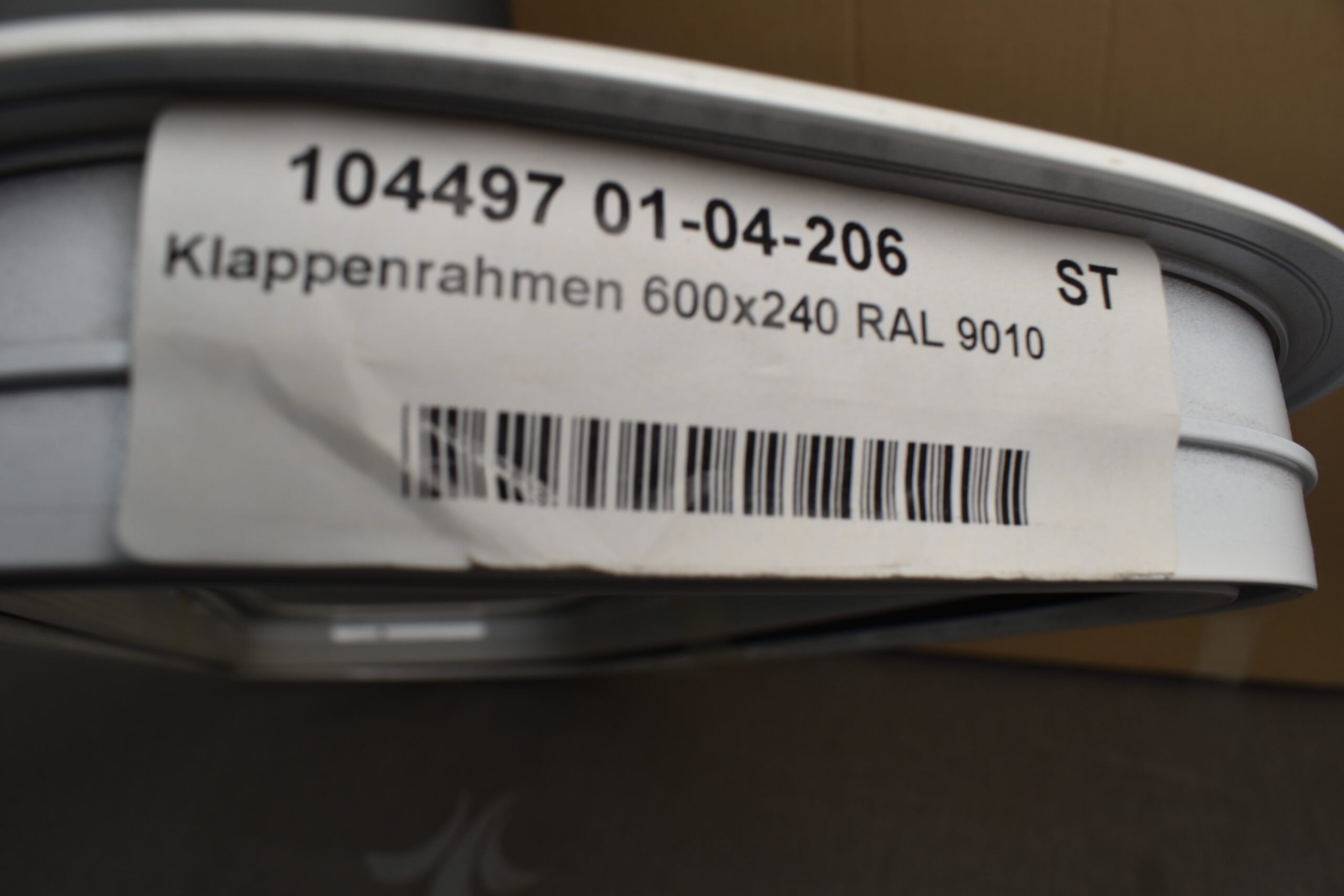 Klappenrahmen weiß 600x240 mm