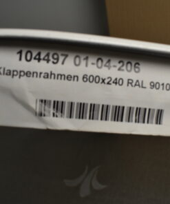 Klappenrahmen weiß 600x240 mm