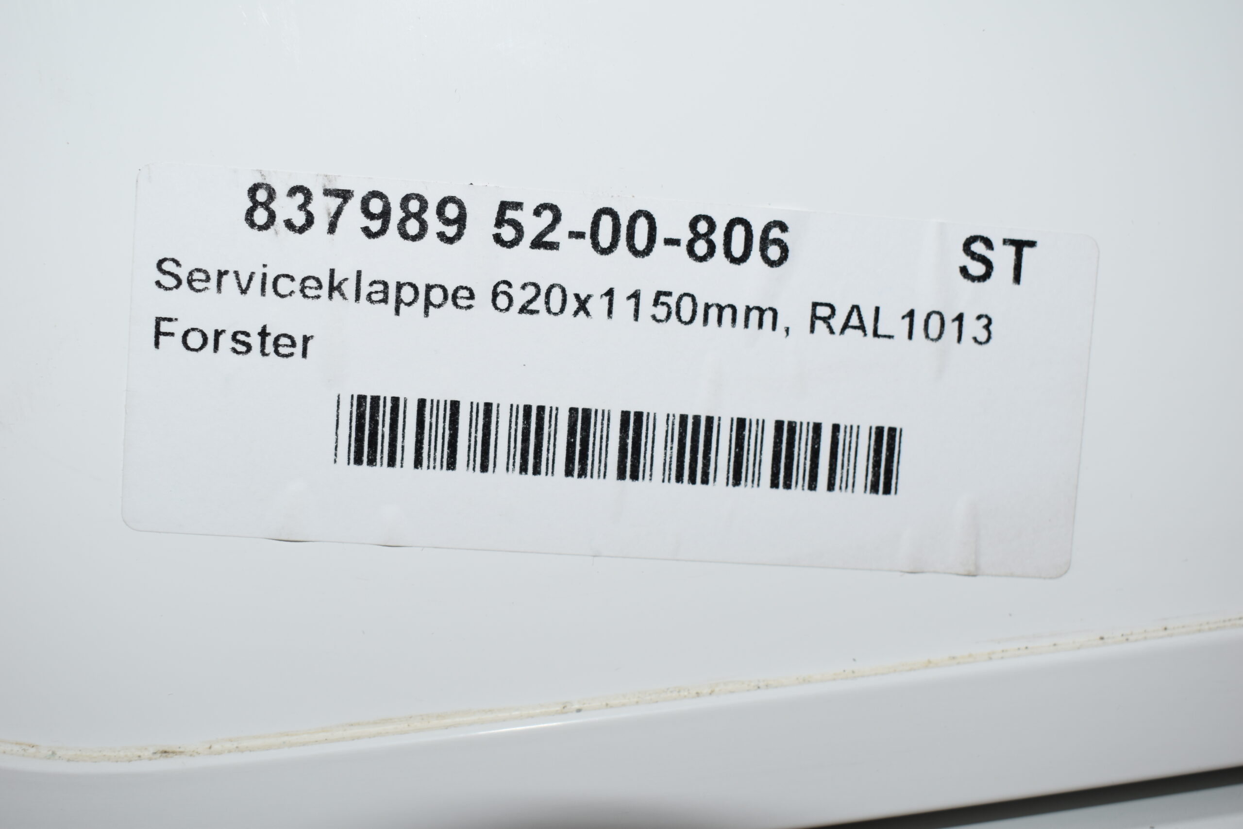 Serviceklappe weiß 620x1150 mm