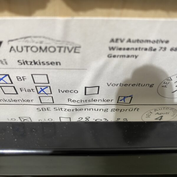 Aguti  Beifahrersitz Gis Liner, Leder Black