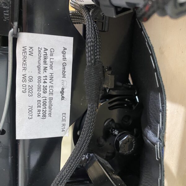 Aguti  Beifahrersitz Gis Liner, Leder Black