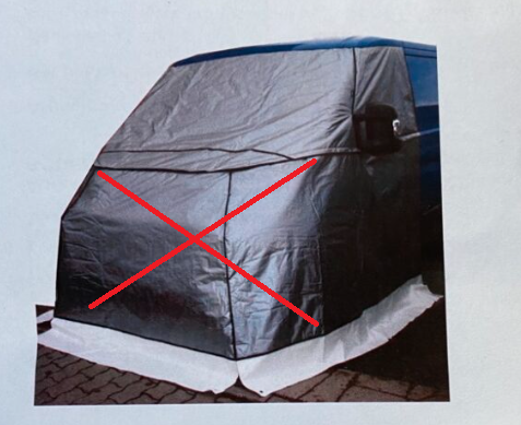 IsoLux Außenisoliermatte für Fahrerhaus (nur Windschutzscheibe) Fiat Ducato / Citroen Jumper / Peugeot Boxer ab 2014