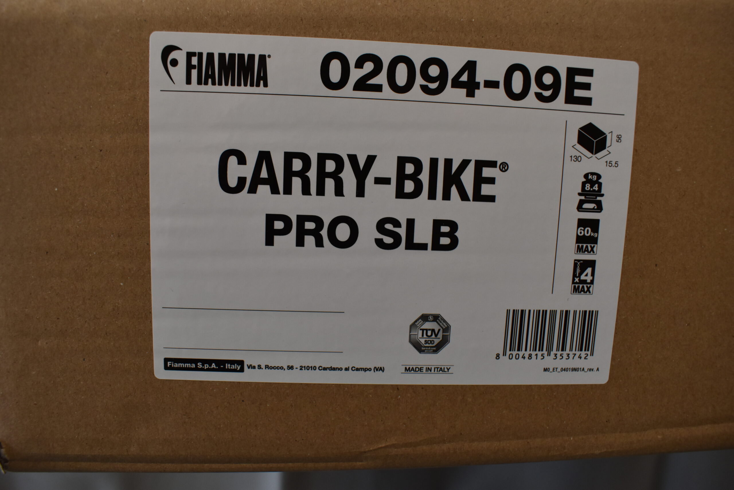 Fiamma Carry-Bike Fahrradträger Pro SLB 02094-09E Neu