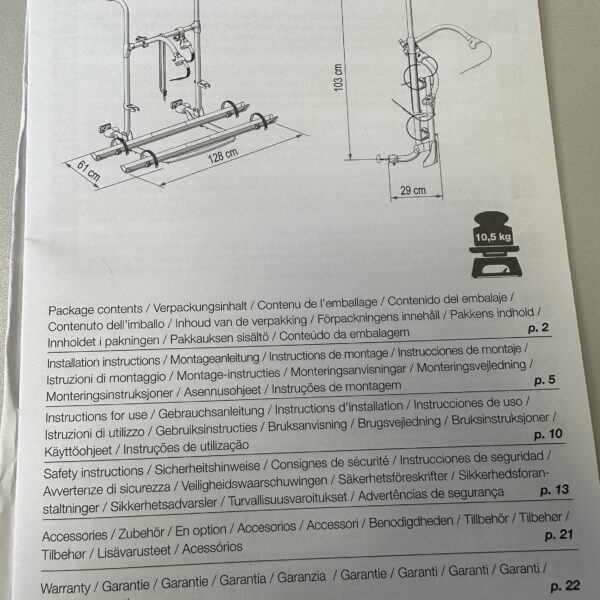 Fiamma Carry-Bike Fahrradträger Pro SLB 02094-09E Neu