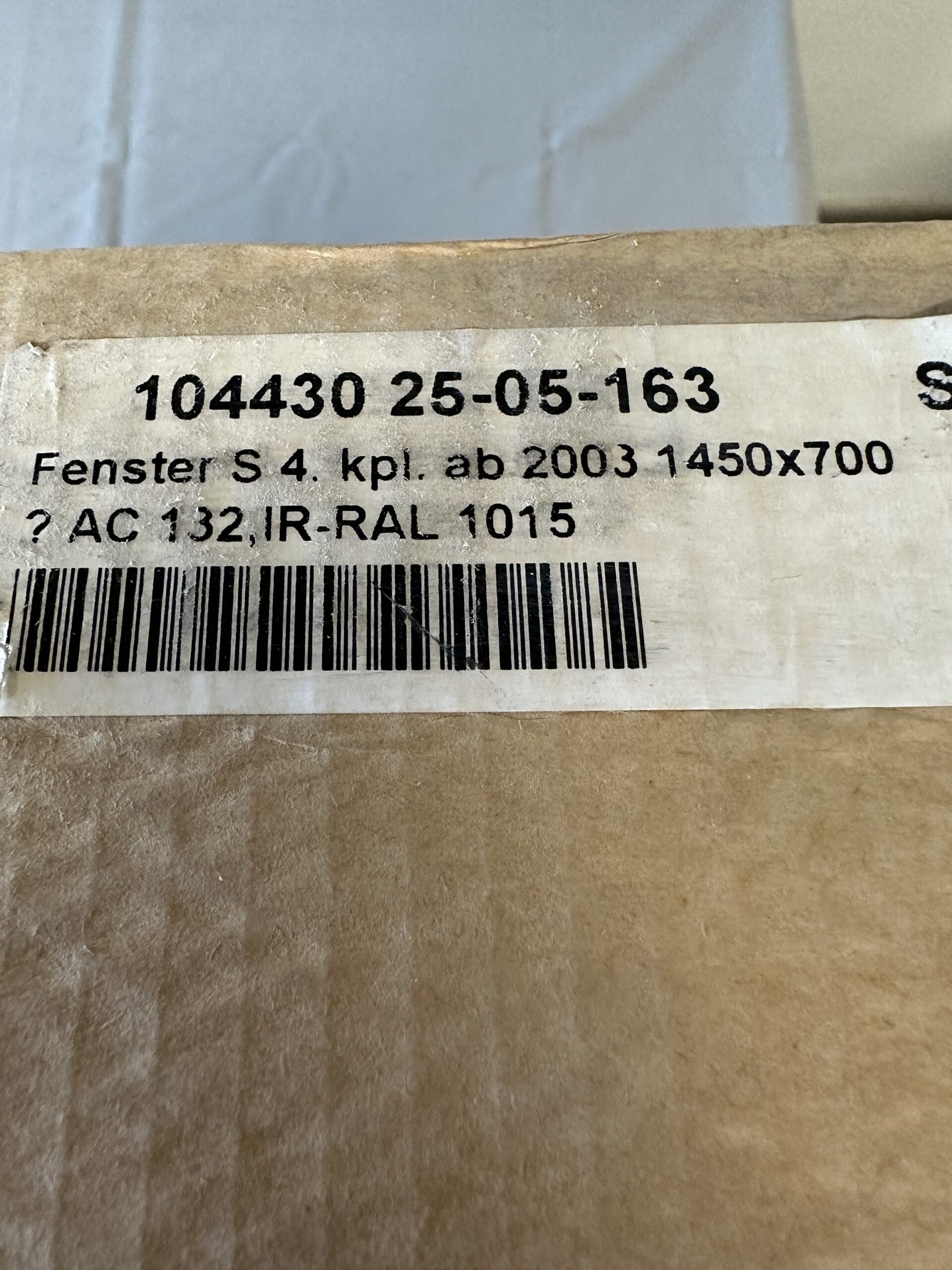 Ersatzscheibe für Dometic S4/S5 Fenster 1450x700mm Neu