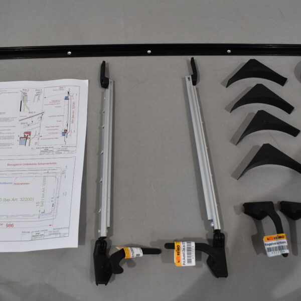 Polyplastic Ausstellfenster 750x465 mm schwarz