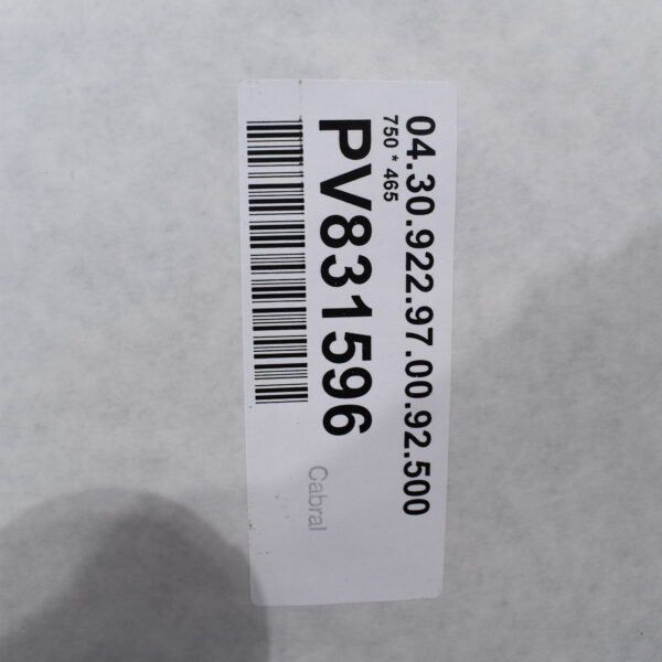 Polyplastic Ausstellfenster 750x465 mm schwarz