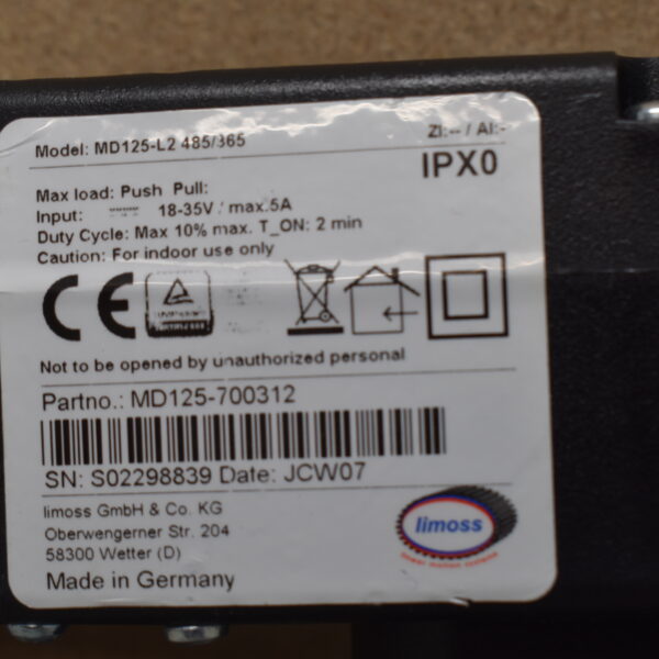 Limoss Hubbettmotor IPXO