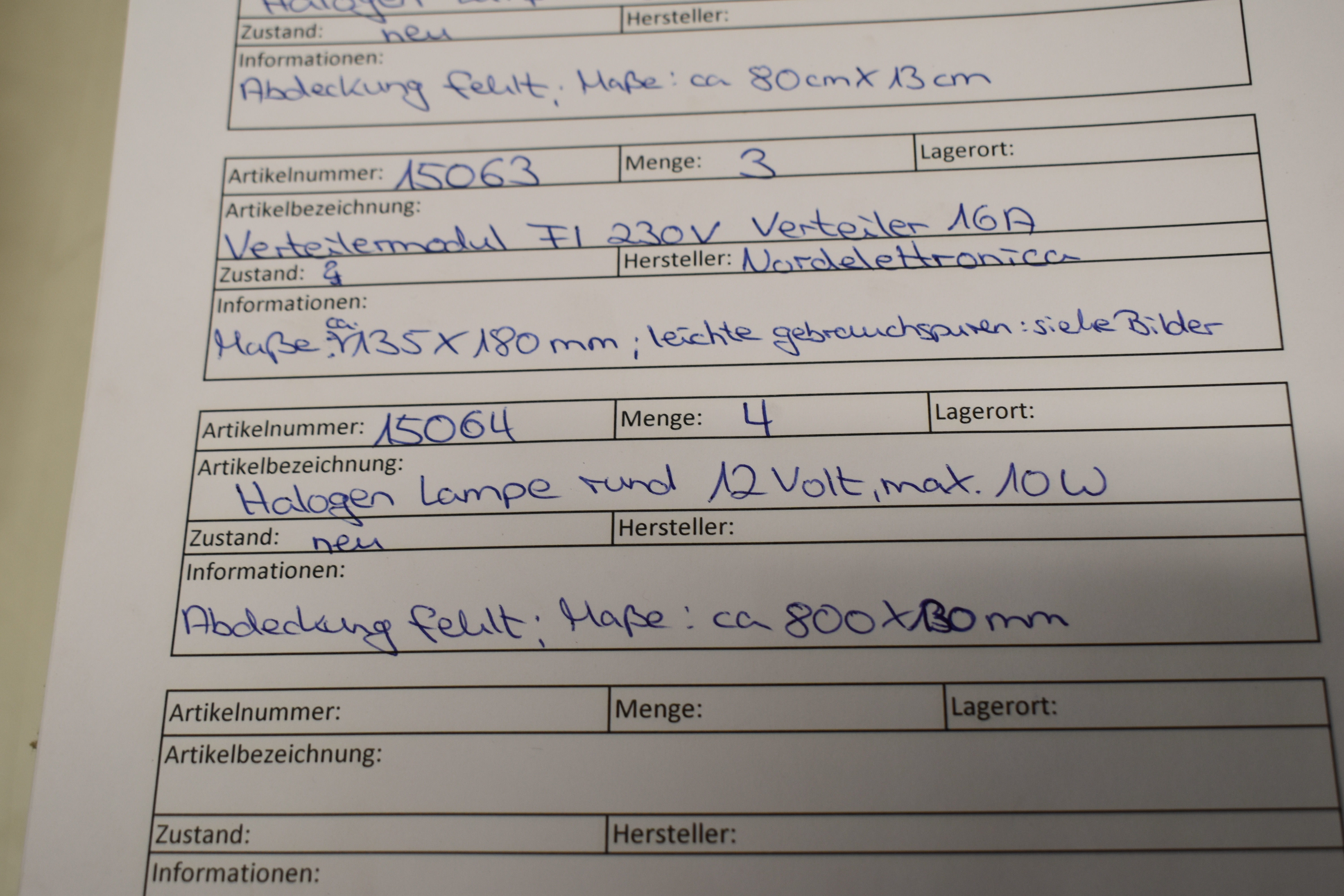 Halogen Lampe 12Volt max. 10 Watt