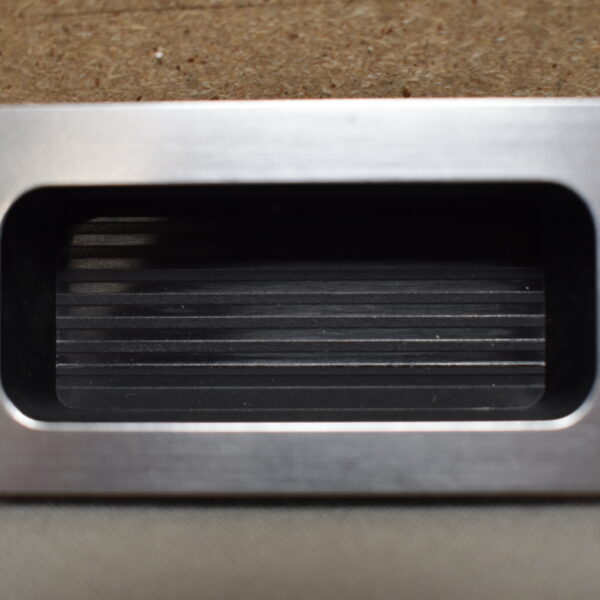 TROLA Muschelgriff 84x38x14mm silber/schwarz