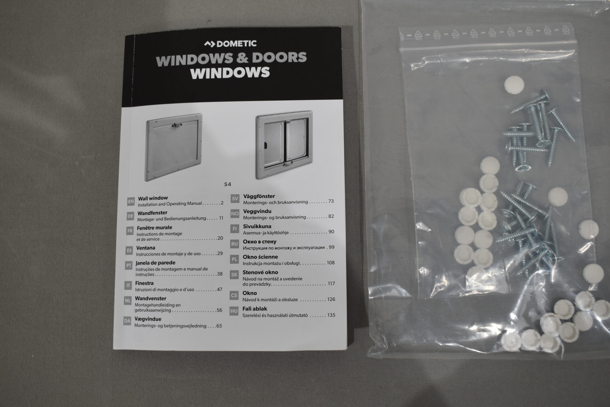 Dometic Schiebefenster S4 500 x 450mm weiß