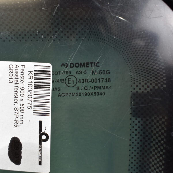 Dometic Ausstellfenster 900x500mm schwarz