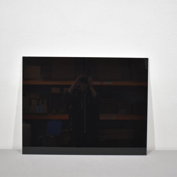 Glasplatte 800x625mm schwarz