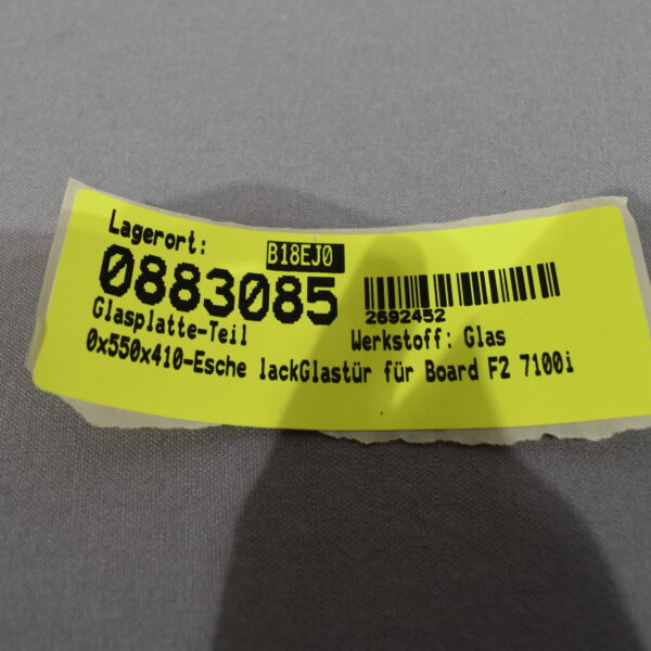 Glasplatte-Teil 550x410mm Esche