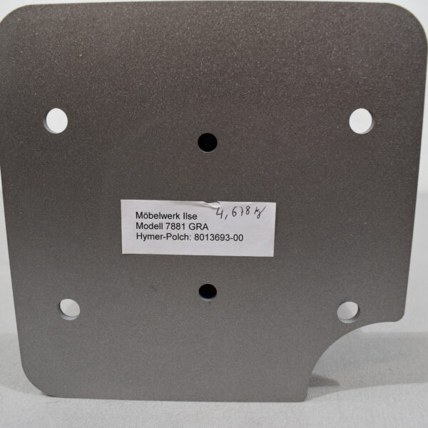 Tischbein silber 615mm