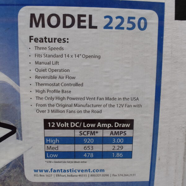 Ventilator 350x350mm 12Volt