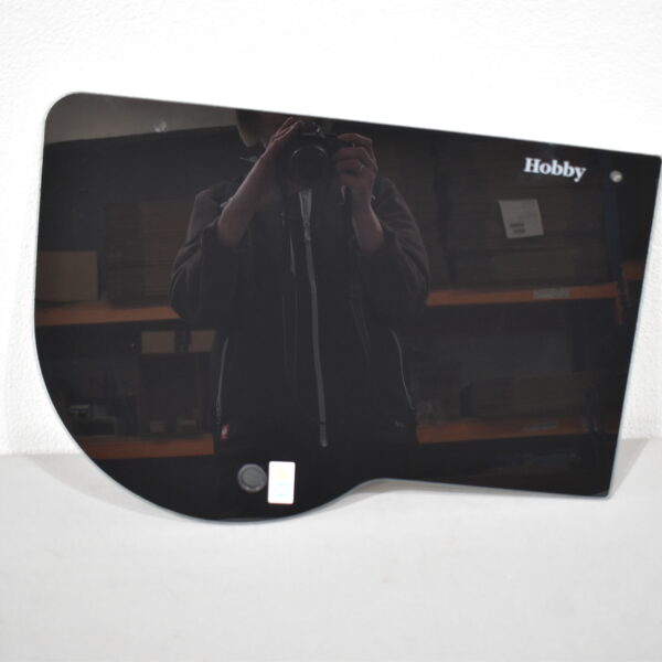 Hobby Glasplatte für Kochfeld 500x345mm Schwarz